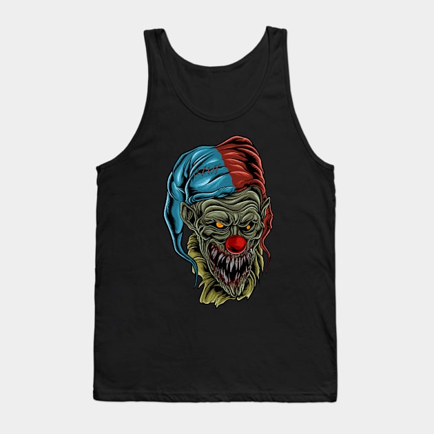 dead clown Tank Top by TOSSS LAB ILLUSTRATION